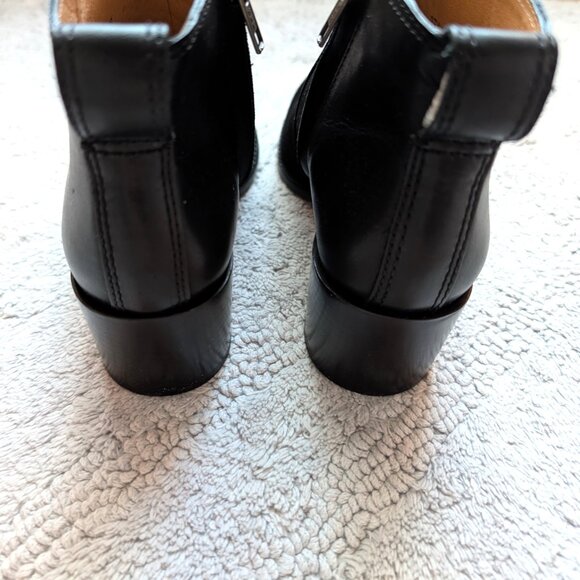 NWT Madewell Asher Boots in Suede and Leather (Size: 6; Color: true black) - Picture 5 of 9